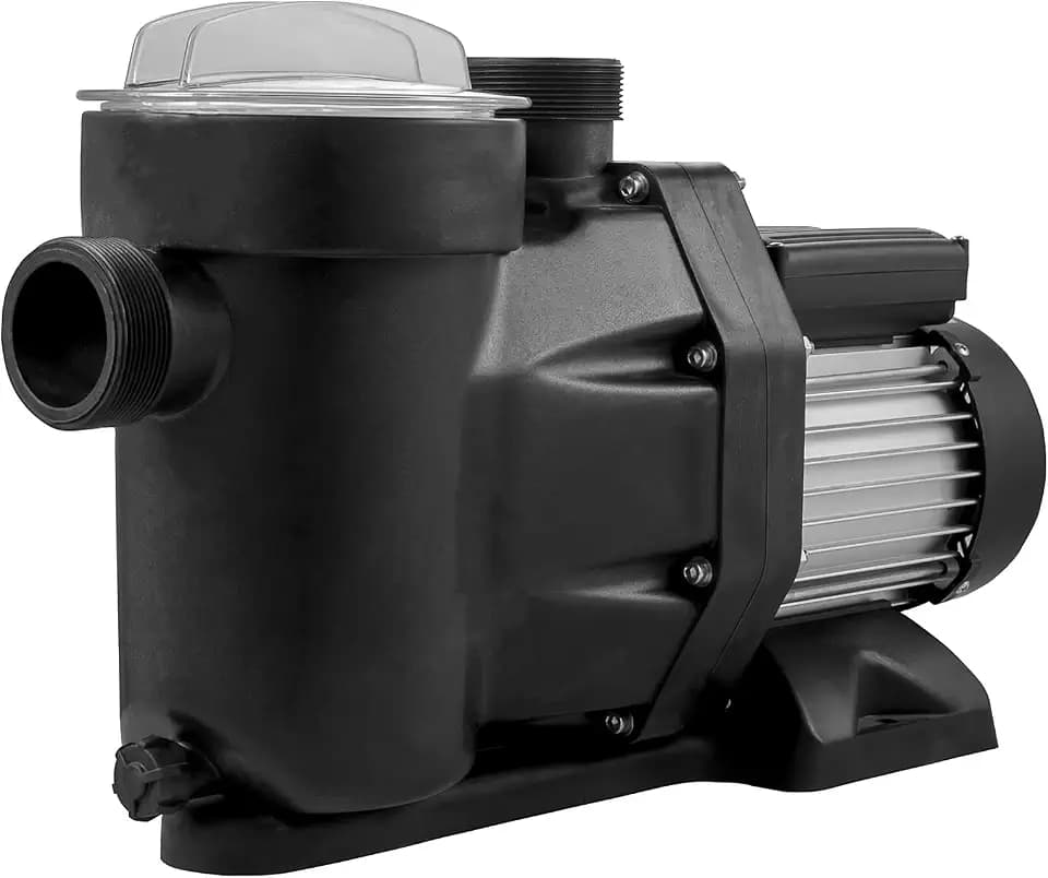 VEVOR Schwimmbadpumpe 750W, Filterpumpe 19200 L/H max. Fördermenge, Druck-Wasserpumpe Leistung 1 HP, Poolpumpe mit Kabel 1,5 m, Elektropumpe Filterpumpe 3450 U/min für Aufstellpools, Whirlpools