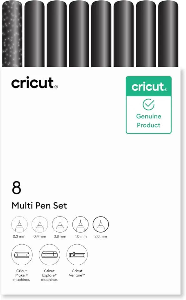 Cricut® Multi Pen Set, Black (8 ct)