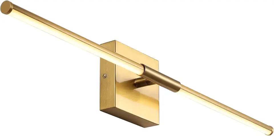 JONATHAN Y McKenna 27.5" Dimmable Sconce, Brass Gold