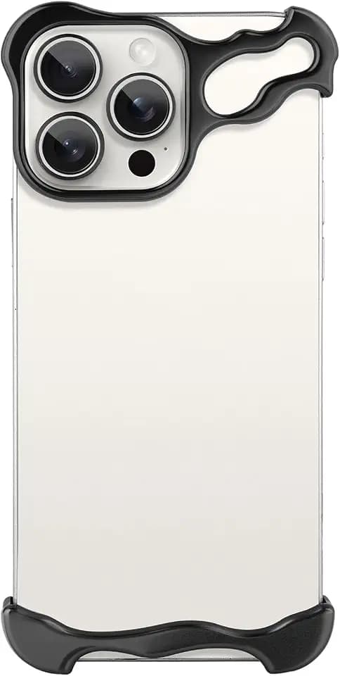 Frameless Phone Case Crafted for iPhone 16 Pro Black