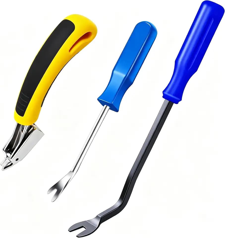 3Pcs Heavy Duty Upholstery and Construction Staple Remover