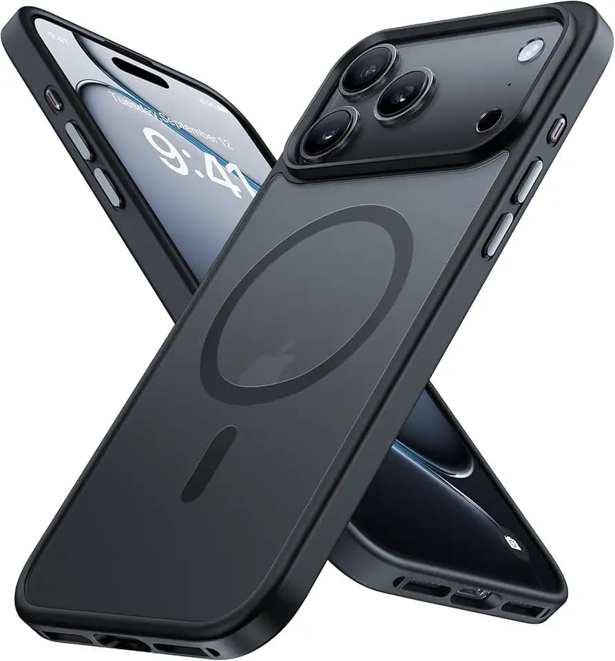 Miracase für iPhone 18 Pro Hülle mit Magsafe TOP MIL, Schwarz
