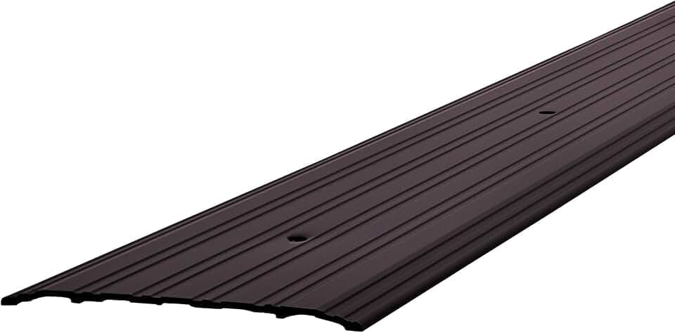 MD Building Aluminum Flat-Profile Threshold, Bronze, 6in x 1/4in x 36in
