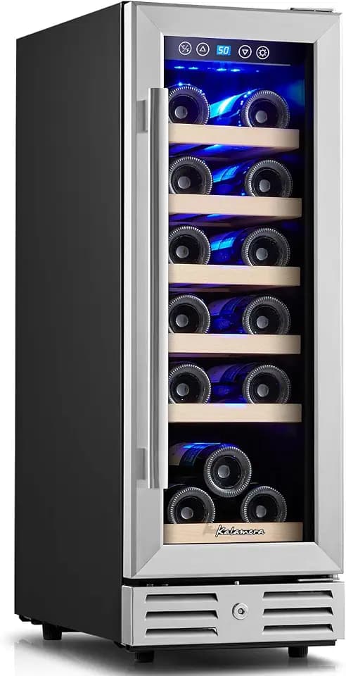 Kalamera Mini Fridge 18 Bottle - 12 Inch Wine Cooler Refrigerator