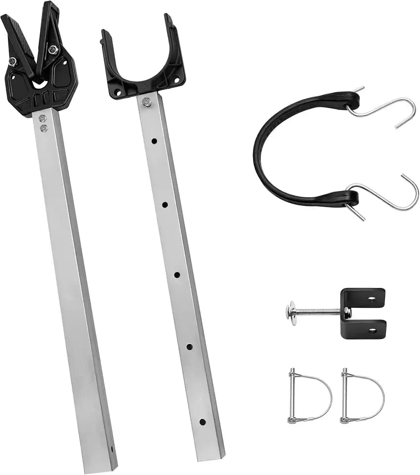 AHIER Adjustable Boat Transom Saver, Transom Savers for Outboard Motor Support, Outboard Motor Support with Heavy Duty Composite Head for Holding Engine, Roller and Trailer Mounts