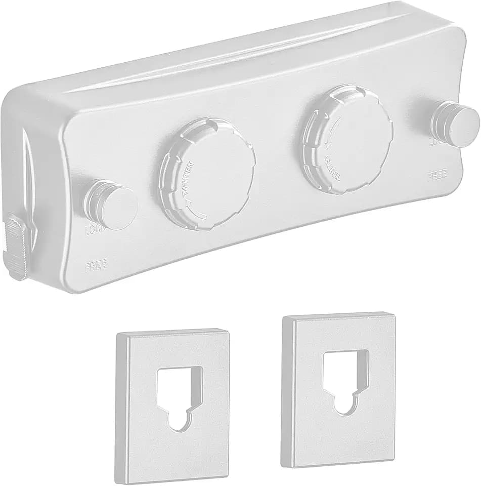 JOOM Retractable Clothesline Indoor, Dual 2 x 13.8 FT Clothes Lines, White