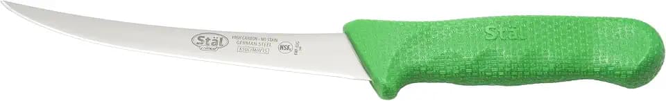 Winco 6" Green Plastic Boning Knife