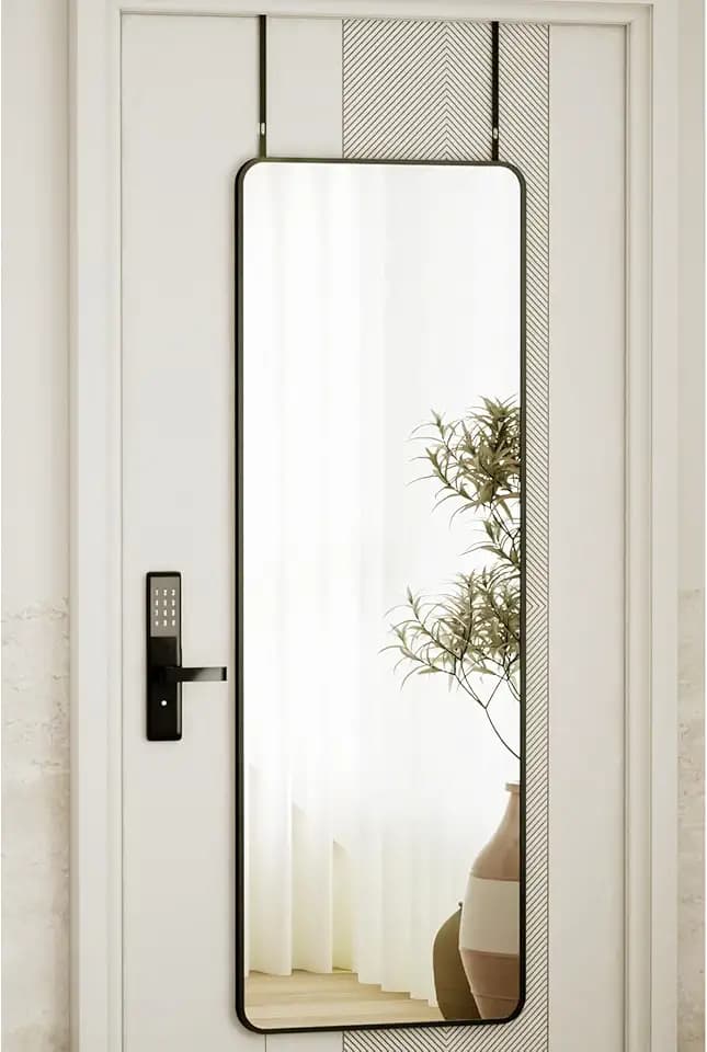 VooBang 14"x48" Full Length Over The Door Mirror, Full Body Wall Mirror