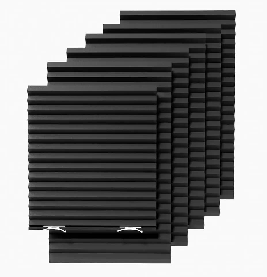 Touri 6 Pcs Blackout Blinds, Temporary Blinds for Window, 36 X 72 in