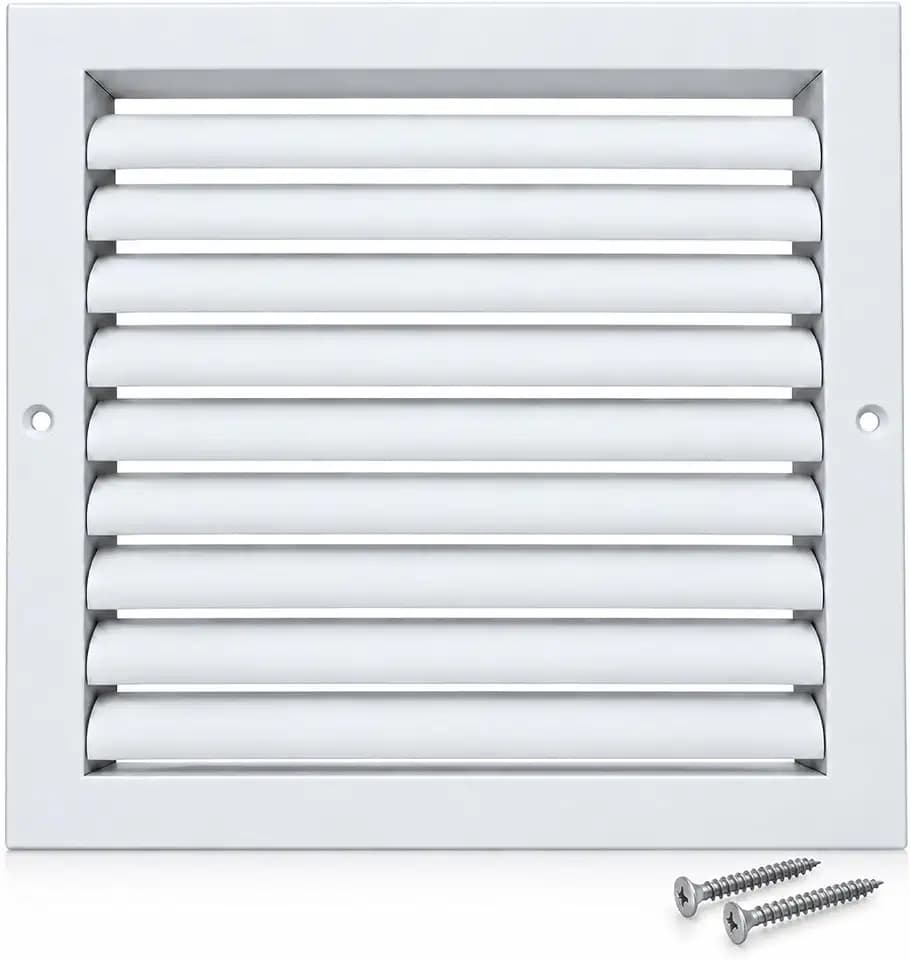 White 8x8 Inch Return Air Grille HVAC Vent Cover for Wall Ceiling Use Alumin