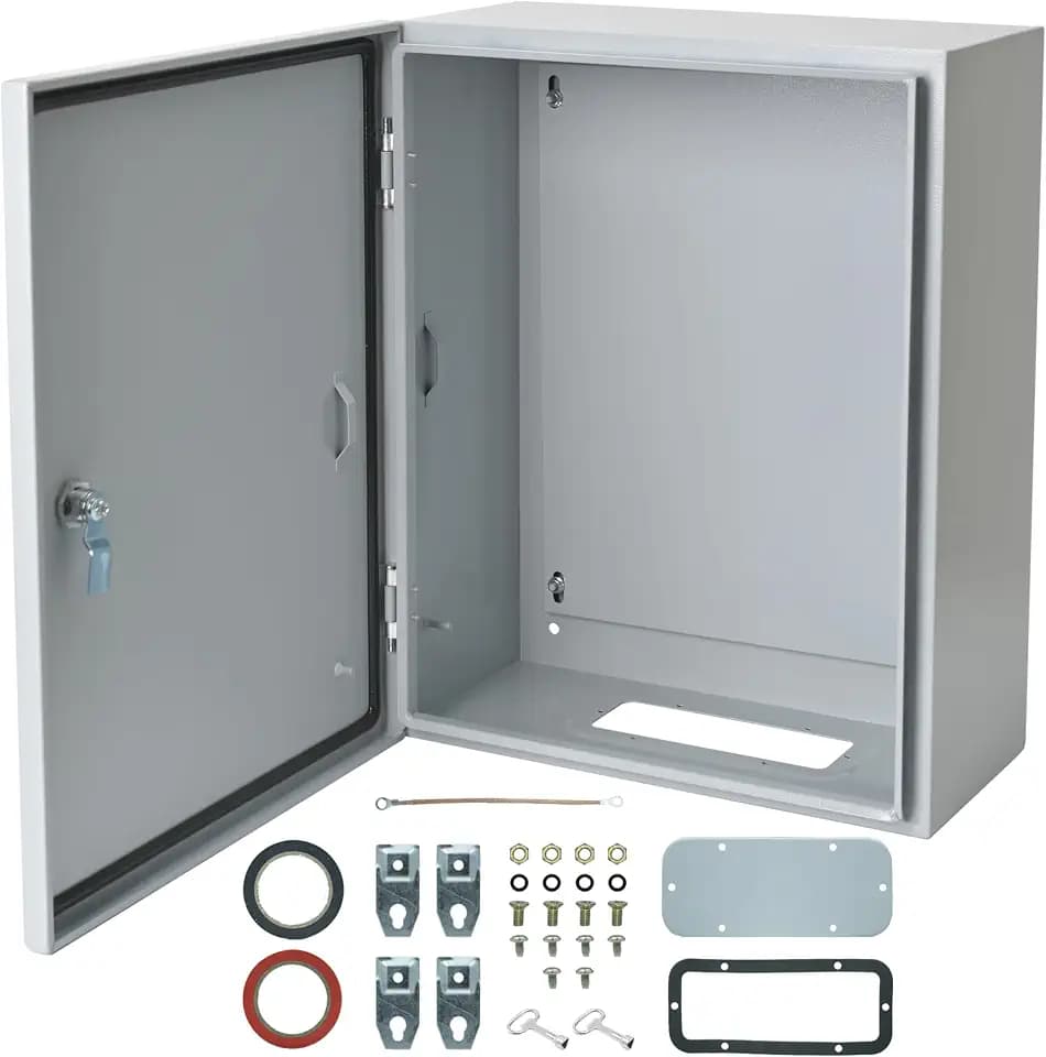 Waterproof Electrical Enclosure 16 x 16 x 8'', Outdoor Electrical Box Weatherproof, Electrical Junction Box with Reinforced Lock
