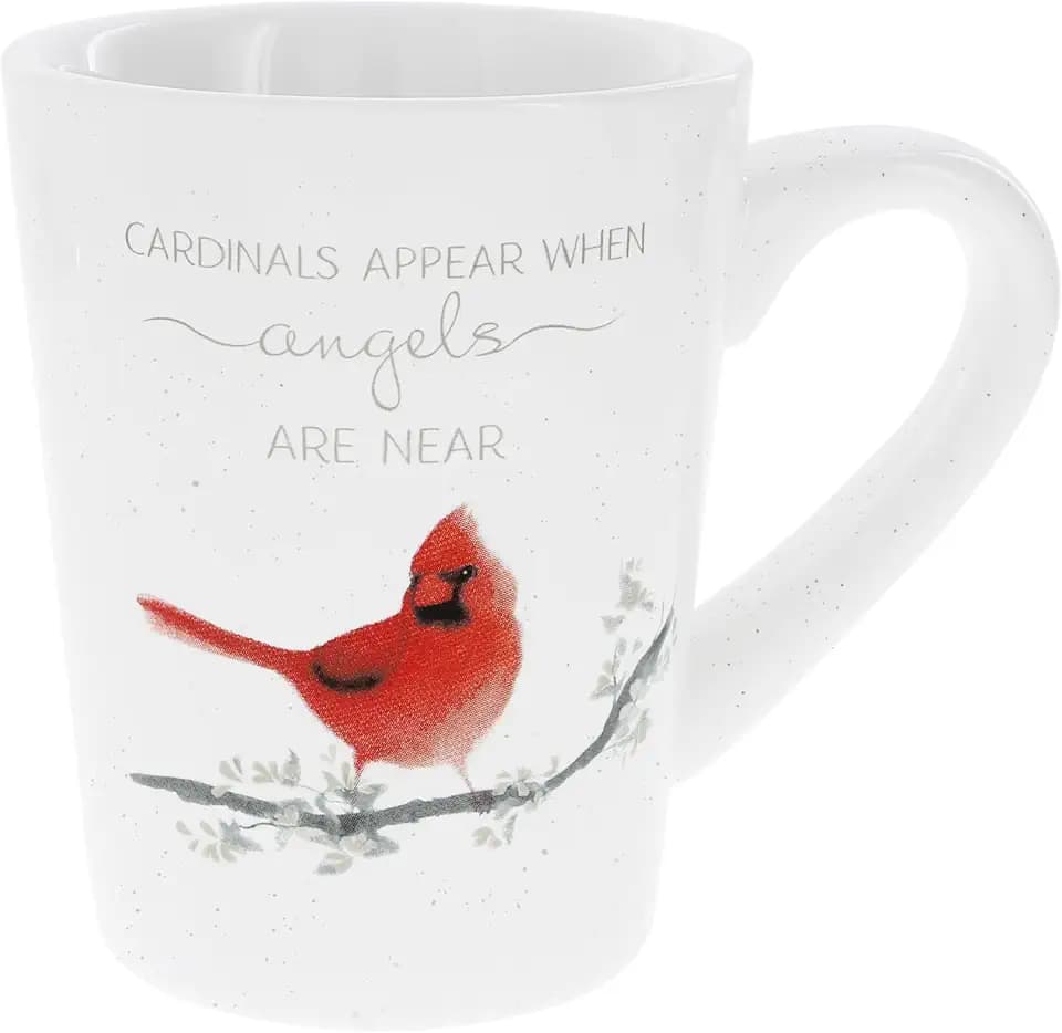 Pavilion - Cardinal Appear When Angels Are Near 13 oz 385 mL Coffee Mug Tea Cup Memorial Bereavement In Memory Gift Condolences Loss Of Loved One Present