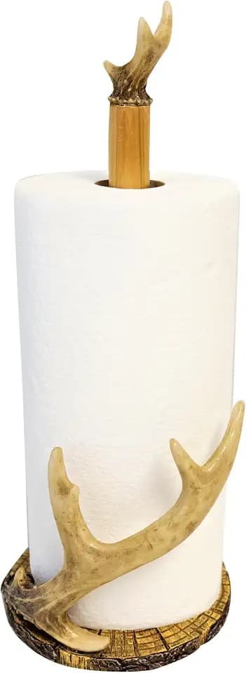 BestGiftEver Rustic Faux Antler Paper Towel Holder