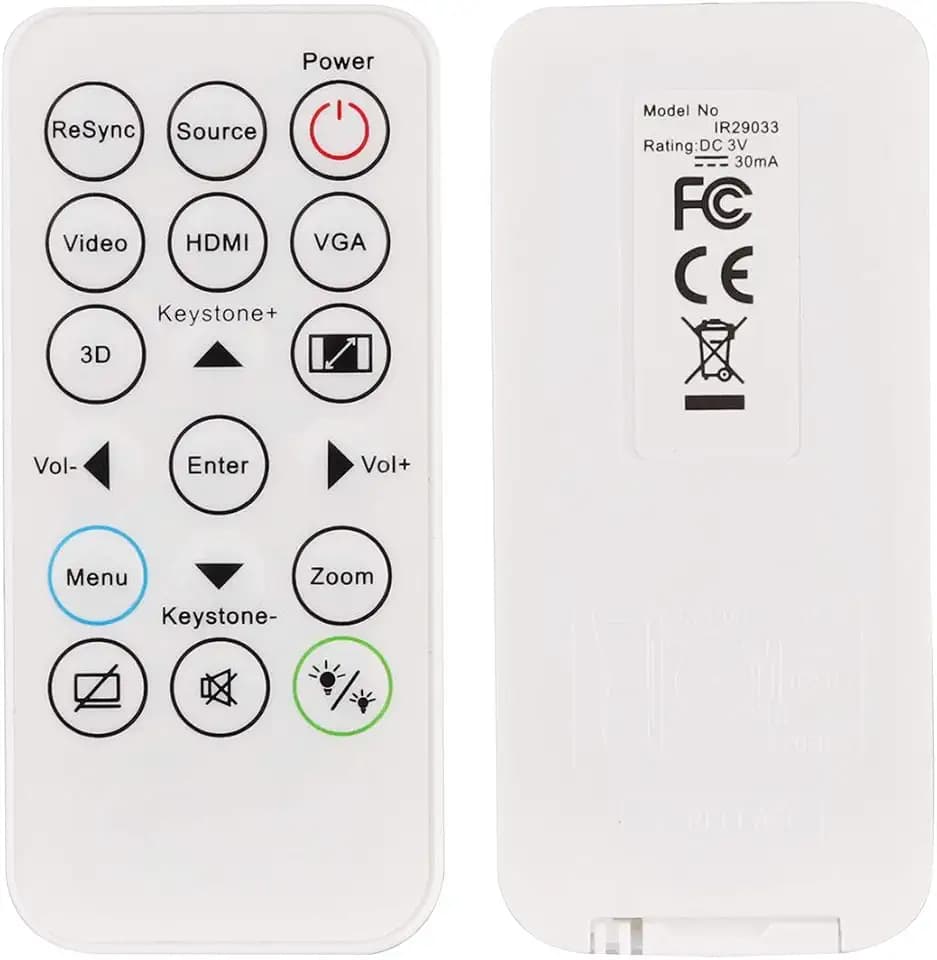 IR29033 SP.8VH02GC01 Beamer Fernbedienung für Optoma DAESSGL DAESSGN DAEXSGL DS344 DS346 DW346 DX345 DX346 H112e H182X S310e S315 S316 W310 W312 W316 X312 X315 X316 Projektor
