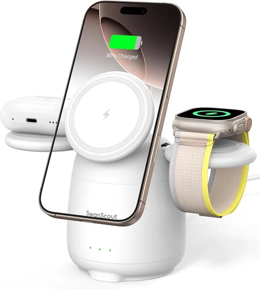 3 in 1 Wireless Charger for iPhone 18 Pro Max/18 Pro/Apple Watch