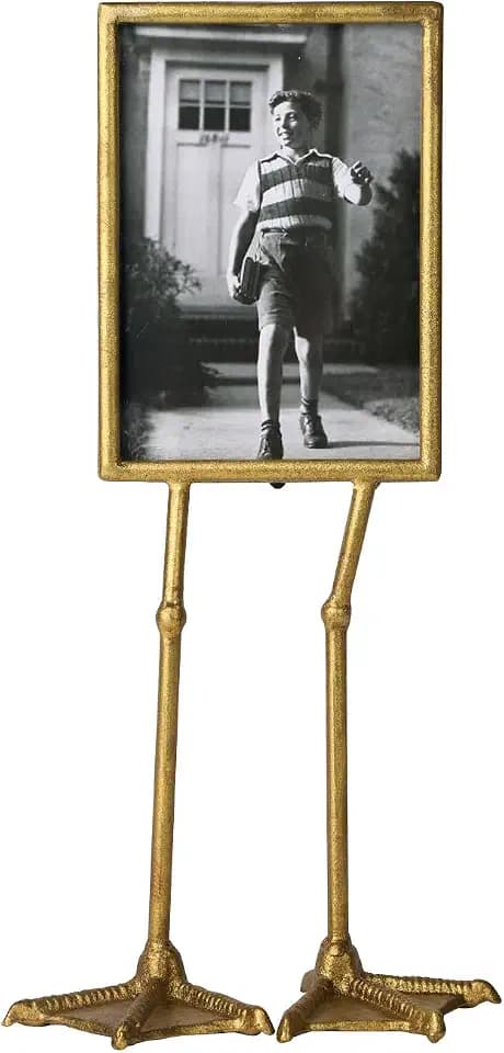 NIKKY HOME Gold Flamingo Duck Paw Picture Frame 5x7 with High Definition Glass for Table Top Desktop Display, Hawaiian Tropical Theme Elegant Gift Photo Frames for Family Friend