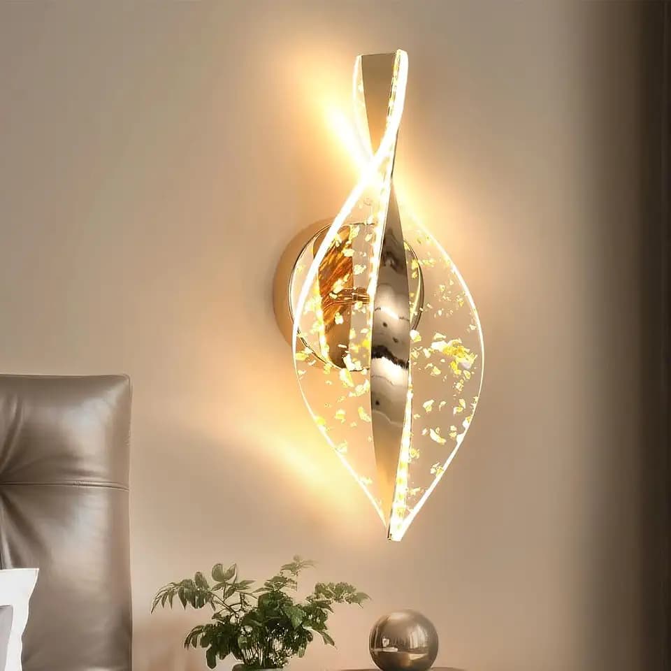 Comely LED Wandleuchten Innen, 3 Farbtemperatur Gold 12W 2000LM Kreative