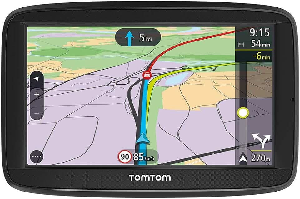 TomTom Via 52 Europe Traffic Navigationsgerät (13 cm (5 Zoll), Sprachsteuerung, Bluetooth Freisprechen, Fahrspurassistent, 3 Monate Radarkameras (auf Wunsch), Karten von 49 Ländern Europas)