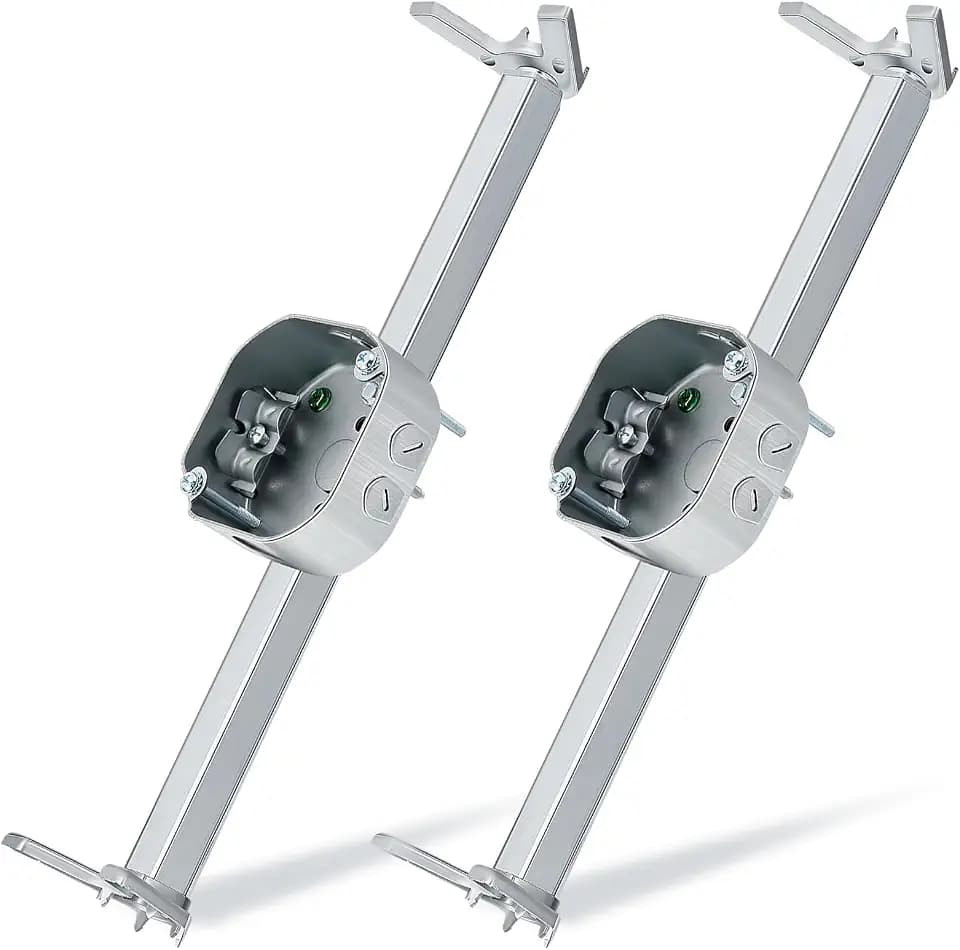 Therwen 2 Pcs Adjustable Fan Electrical Box Brace 14.2 inch