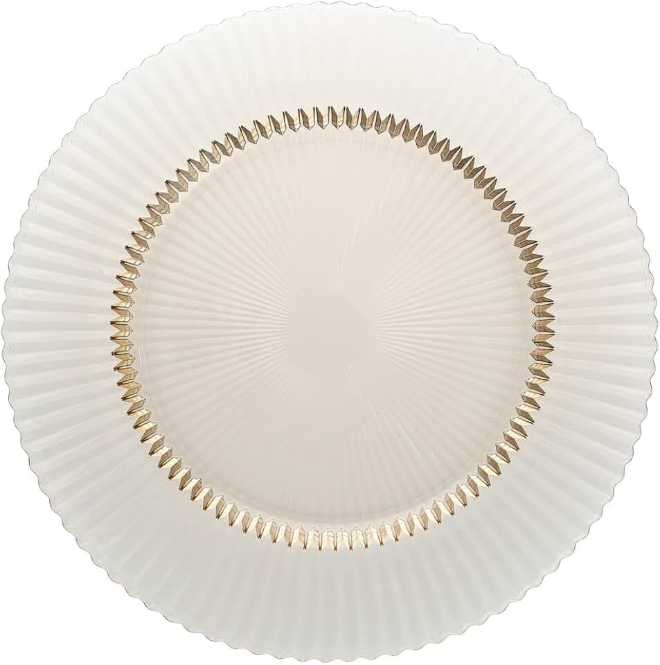 Fortessa Archie Glass, 8.5 Inch Salad Plate (Set of 4), Ginger Gold