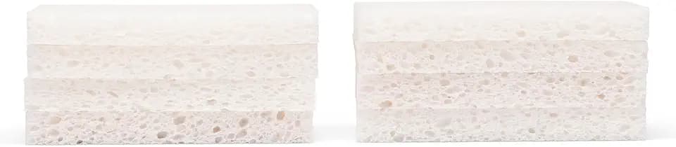 Full Circle 100% Plant-Based Cellulose Sponges, Natural Sponge, Pack of 8