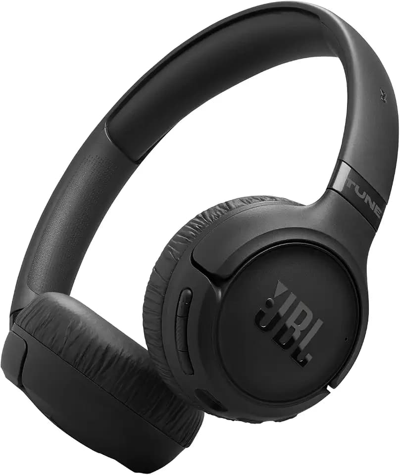 JBL Tune 680NC, Kabelloser On-Ear-Kopfhörer mit Noise-Cancelling, Schwarz