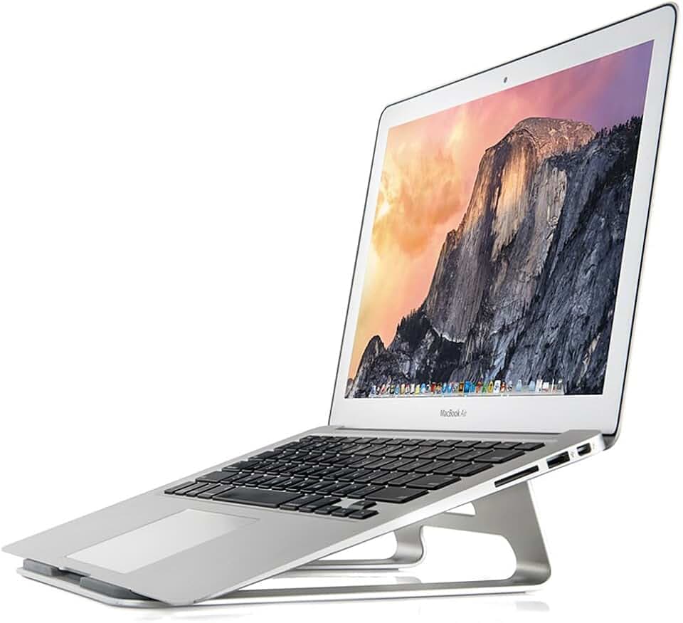 Pasonomi® Universal Alu-Magnesiumlegierung Cooling Laptop Stand und Halter für Apple Macbook / Samsung Notebook Ständer Asus Laptop 11-15 zoll