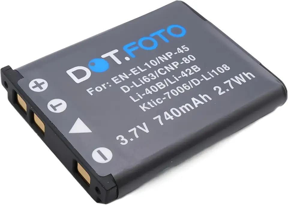 Dot.Foto NP-80, NP-82 Premium 3.7v / 740mAh Akku für Casio Exilim EX-N20, EX-N50, EX-ZS200, EX-ZS220, QV R70, R80, R100, R200, R300