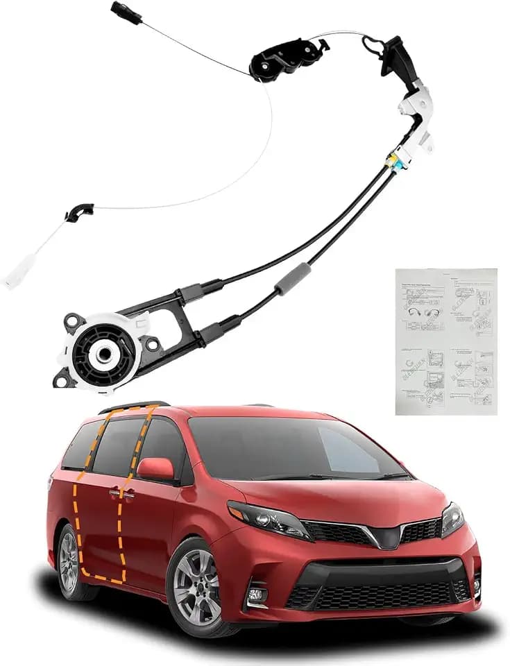Sliding Door Cable, Fit for 11-20 Toyota Sienna, Rear Right Passenger Side