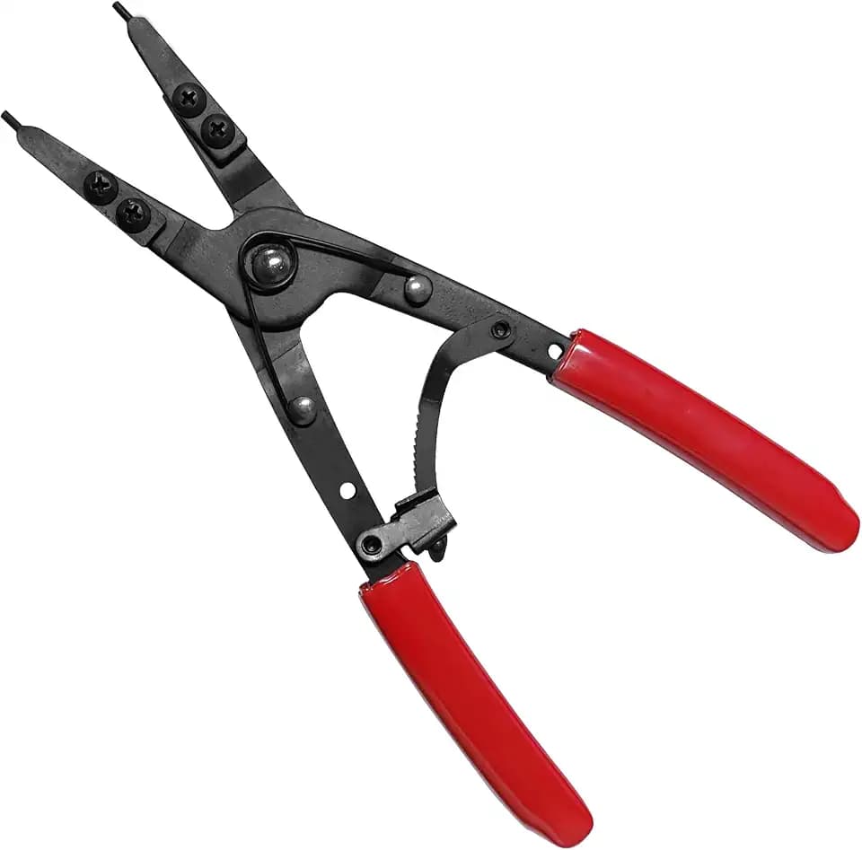 38700 Spindle Snap Ring Pliers Compatible with Ford Super Duty Pickups 2007 and Newer, 10" Internal Snap Ring Pliers for Installation of Circlips (Red)