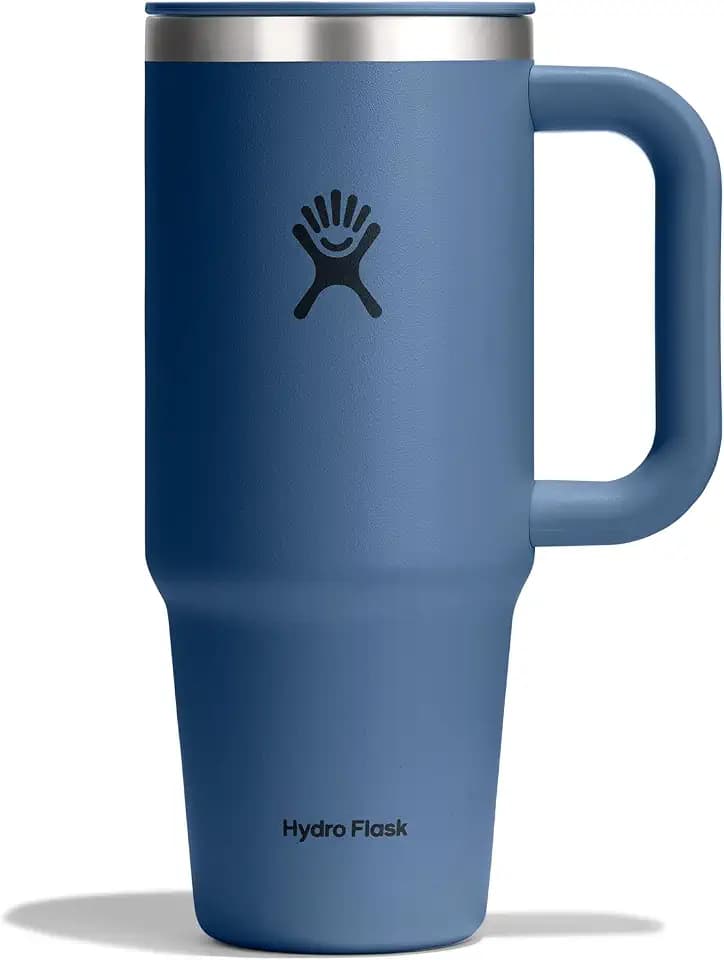 Hydro Flask Coffee Travel Tumbler Mug – Insulated Stainless Steel, Leak Resistant Hot & Iced Coffee Cup 24 Oz Harbor Blue