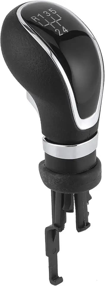 Auto Schaltknauf Schaltknäufe ABS Kunststoff + Leder Manueller Schalthebel für Autogetriebe Handball 55565904 Zubehör für XT 0914(A (5 Gear))