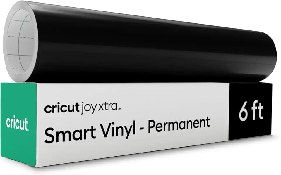 Cricut Smart Permanent Vinyl, Black (9.5in x 6ft Roll)
