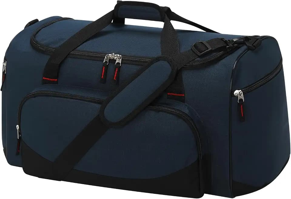 45L Gym Sport Duffle Bag for Men, Navy Blue