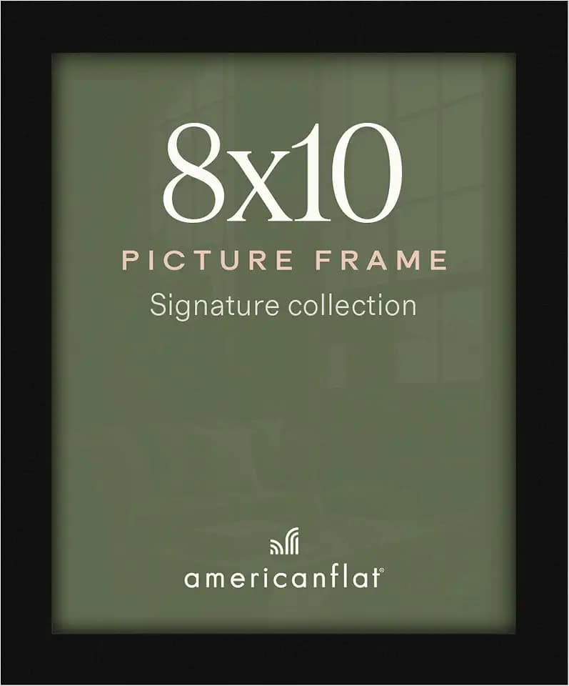 Americanflat 8x10 Picture Frame - Engineered Wood - Black