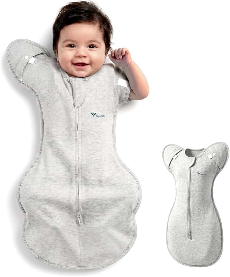 SAIMON Baby Swaddle Sleep Sack,Swaddles for Newborns,With 2-Way Zipper