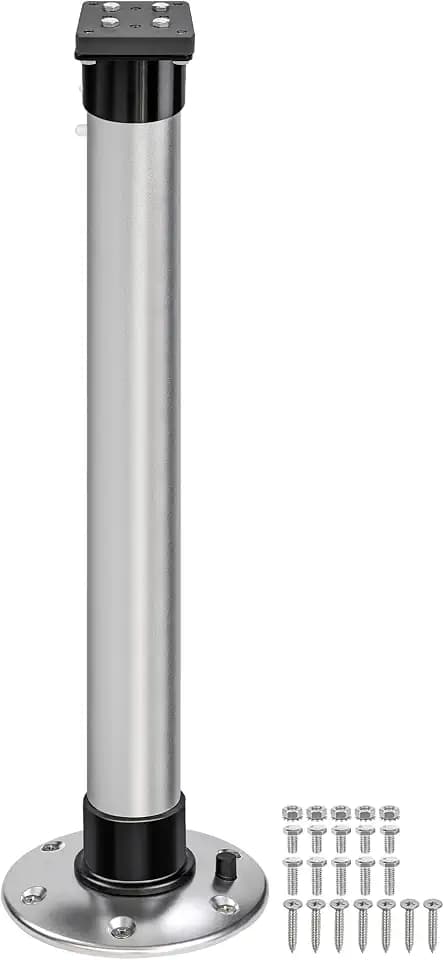 Boat Grill Pedestal Mount for Rectangular Grills Single Table Grill Mount