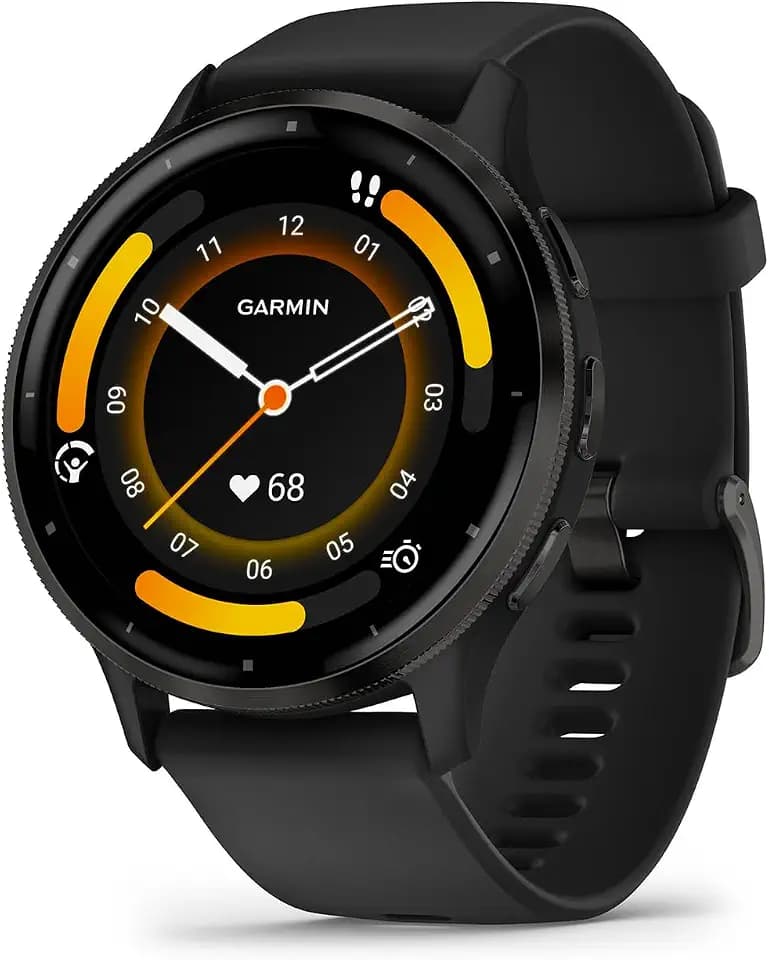 Garmin Venu 3, 45 mm, GPS-Fitness-Smartwatch, Schwarz/Schiefergrau