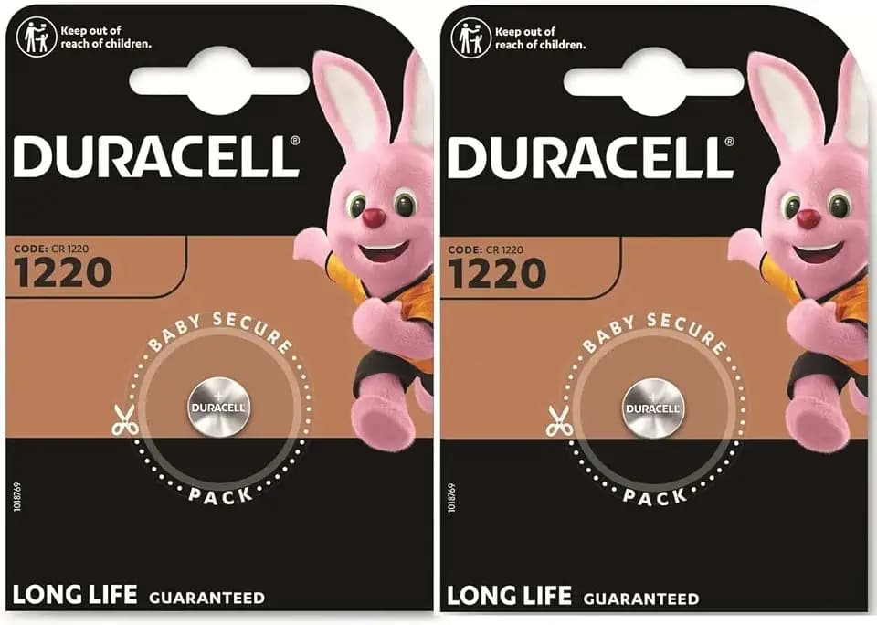 2 x Duracell 1220 (2 Blister mit 1 Batterie), 2 Batterien (CR1220)