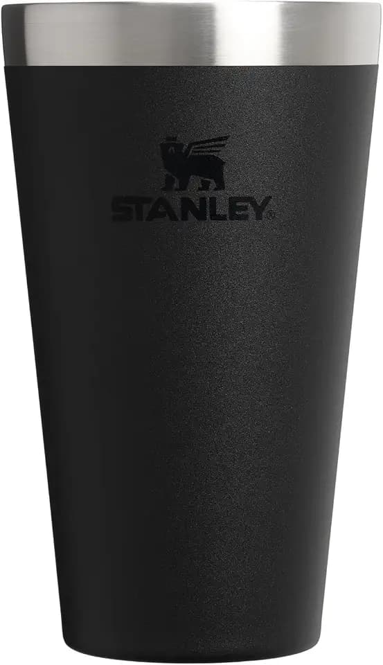 STANLEY Adventure Stacking Beer Pint Glass, 16 oz, Black 2.0