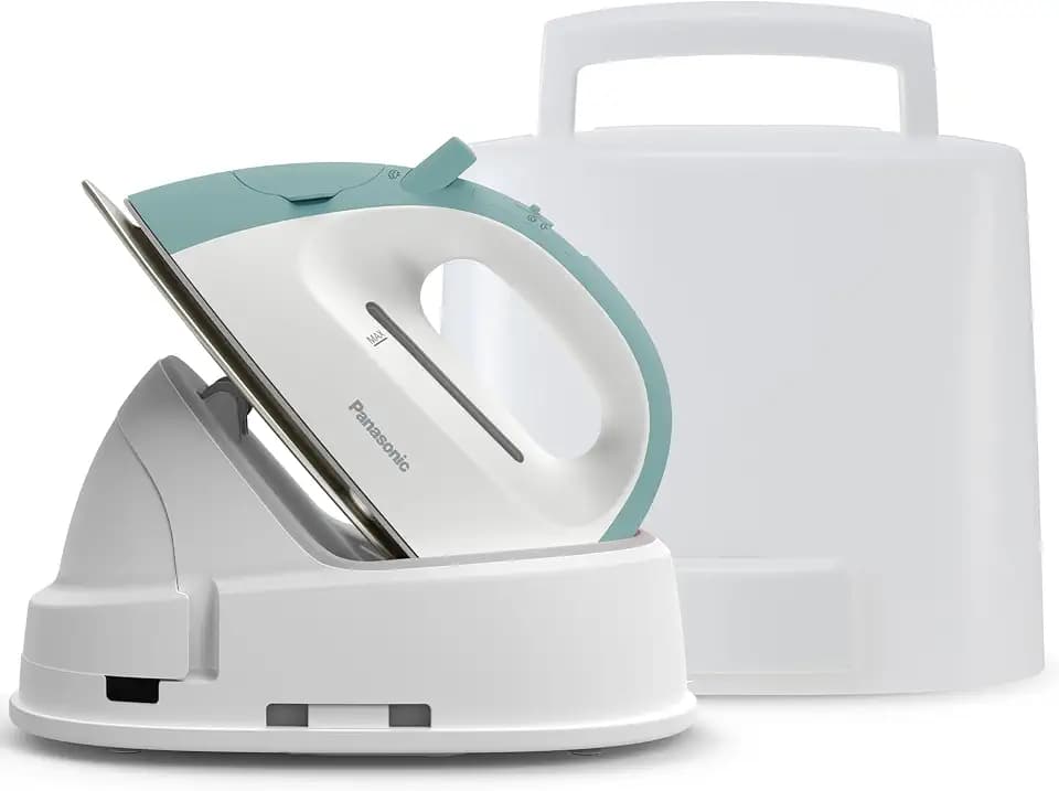 Panasonic Compact Cordless Steam Iron with Charging Station, Sage Green