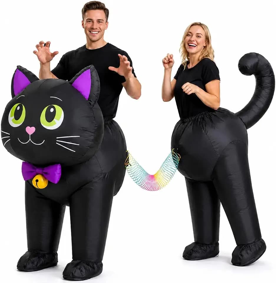 2 Person Inflatable Cat Costume, Couples Halloween Costume