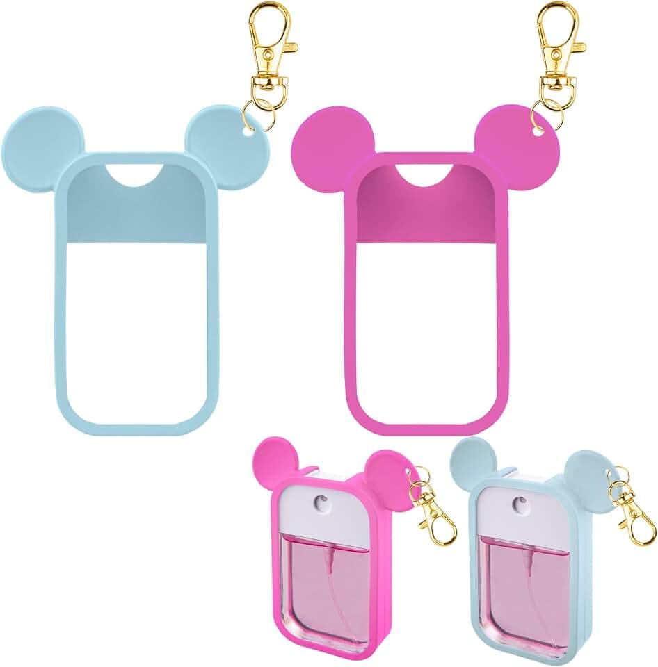 TERPINK Silicone Case Compatible with Touchland Spray (Blue+Hot Pink)