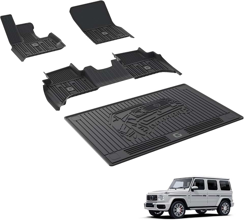 3W Fußmatten & Kofferraumwanne für 2020-2026 Mercedes Benz G Klasse
