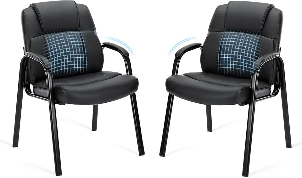Sweetcrispy Waiting Room Chairs Set of 2, Executive Office Guest Chairs
