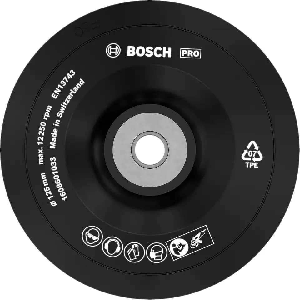 Bosch Accessories Professional Schleifteller 125mm, 1 Stk., Schwarz