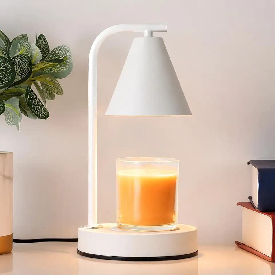 White Candle Warmer Lamp, Electric Candle Lamp Warmer Birthday for Women