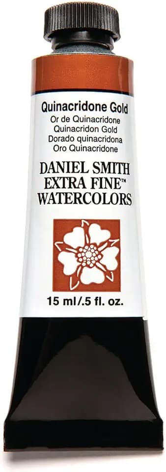 Daniel Smith 284600238 DANIEL SMITH Extra Fine Watercolor 15ml Paint Tube, Quinacridone, Gold