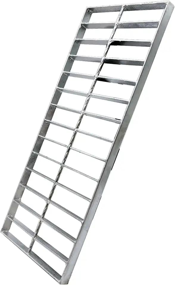 Galvanized Steel Drain Grate, Driveway Channel Cover 20x8 in