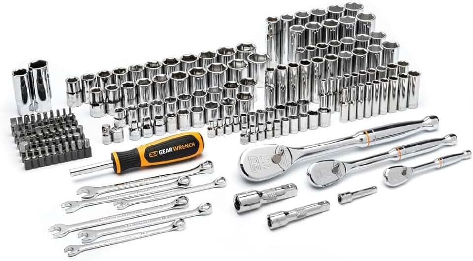 GEARWRENCH 185 Piece 90T SAE/Metric Mechanics Hand Tool Set | GW90MCBMTS